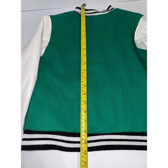 Chillipop Girl’s woolen Varsity letter jacket,
streatwear, green jacket sz 10/12 - Picture 5 of 12